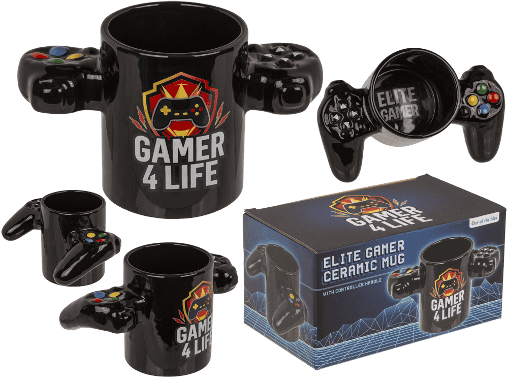 Mug, Elite Gamer, with controller handle,