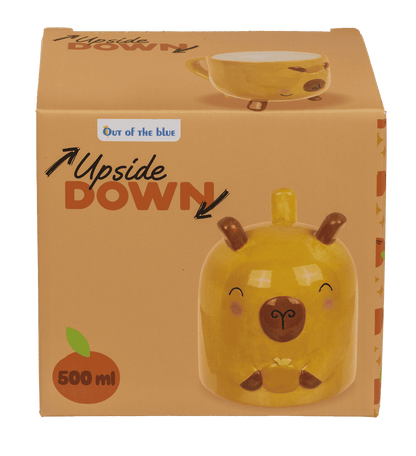 Mug, Capybara, upside down, 12 x 14 cm,