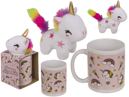 Gift Set, Unicorn, Mug and Plush Unicorn,