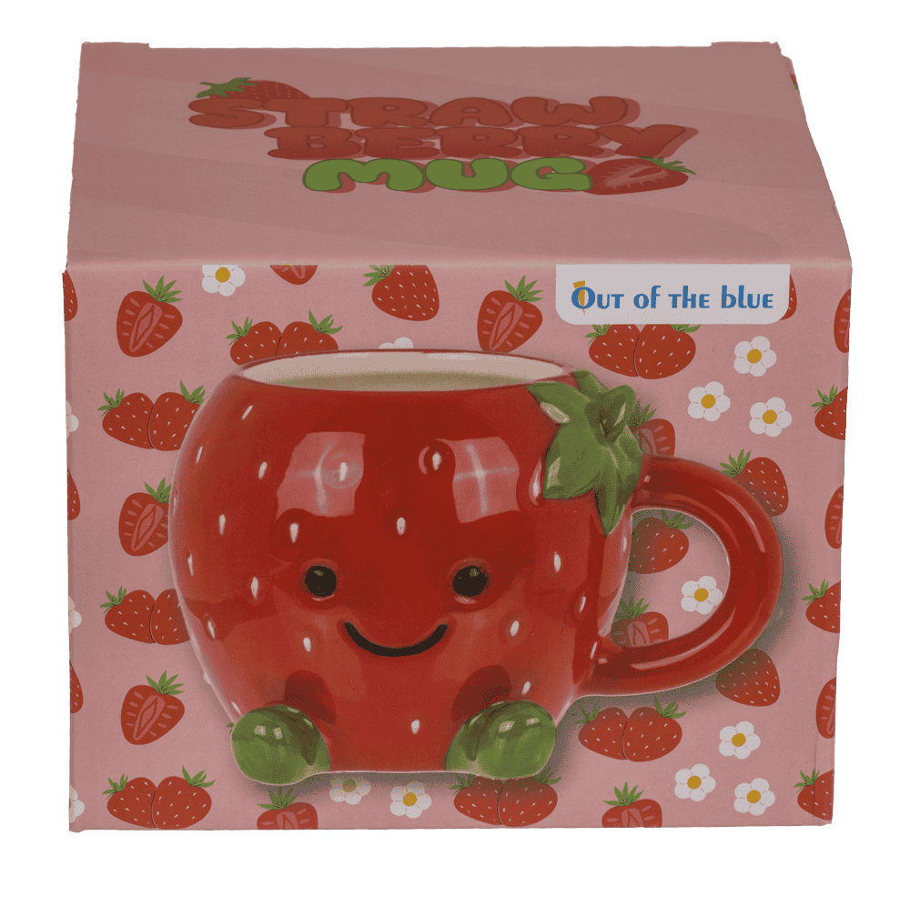 Mug, Kawaii Strawberry, Dolomite,