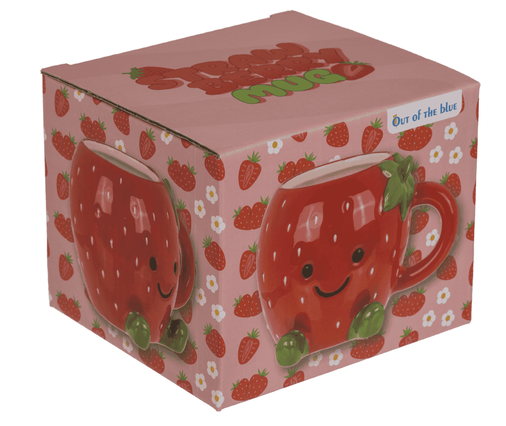 Mug, Kawaii Strawberry, Dolomite,