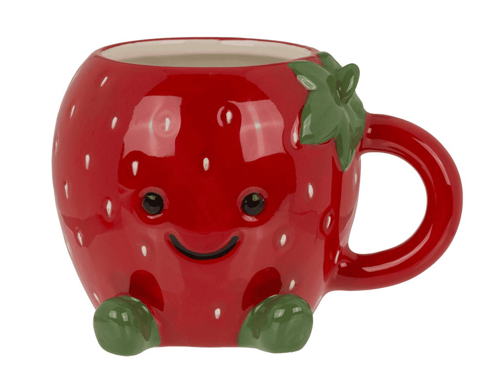 Mug, Kawaii Strawberry, Dolomite,