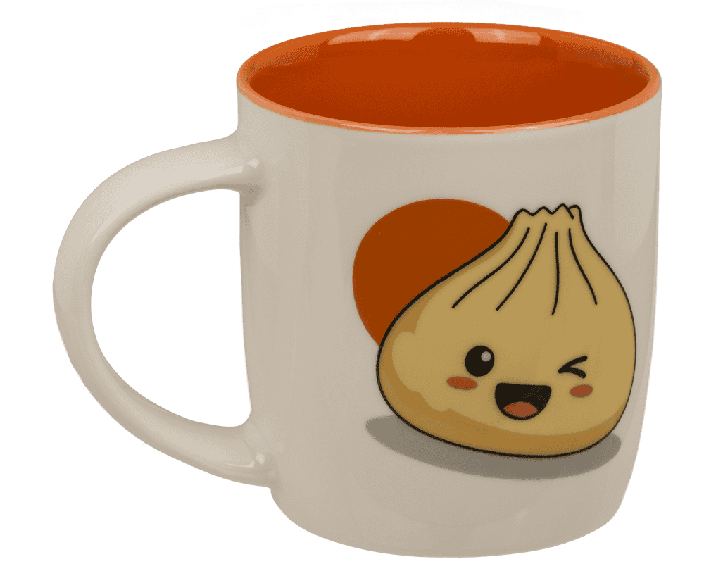 Taza nueva de porcelana «Bone China», «Dumpling», 