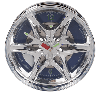 Rim clock with blue LED,