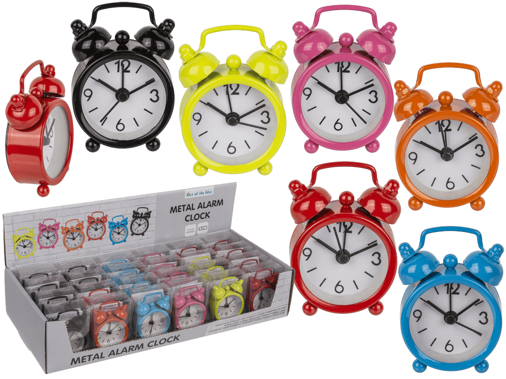 Metal alarm clock, Colours,