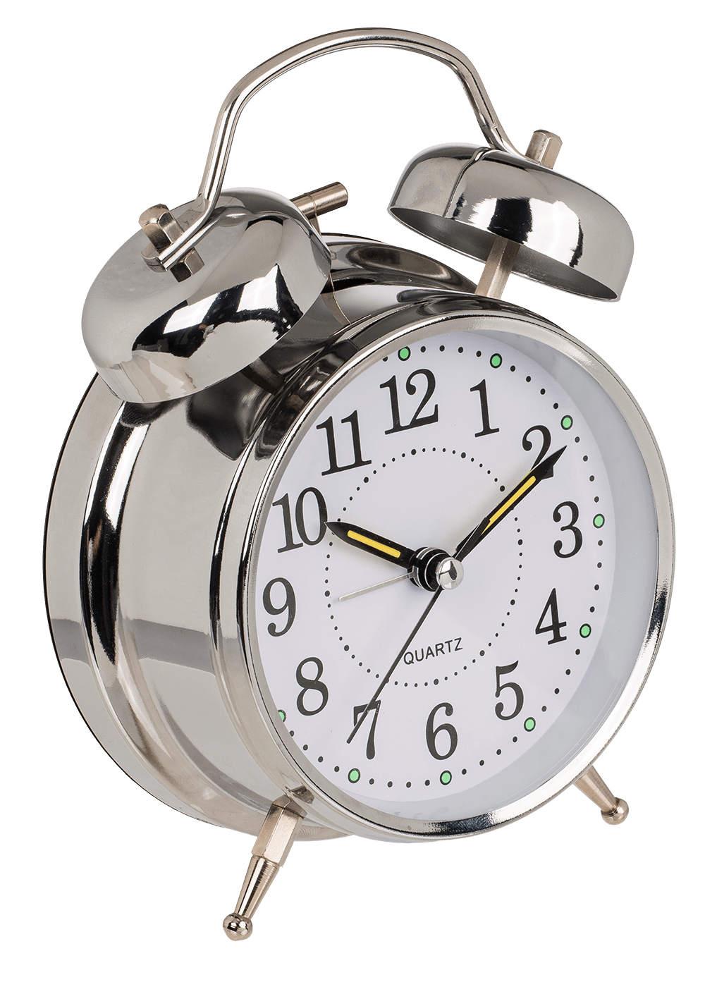 Metal Alarm Clock, Chrome,