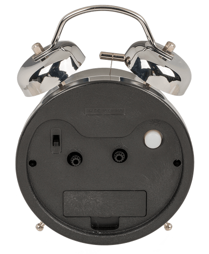 Metal Alarm Clock, Chrome,