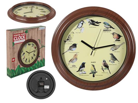 Wall Clock with bird sound,