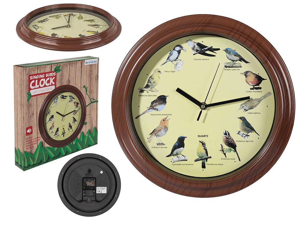 Wall Clock with bird sound,