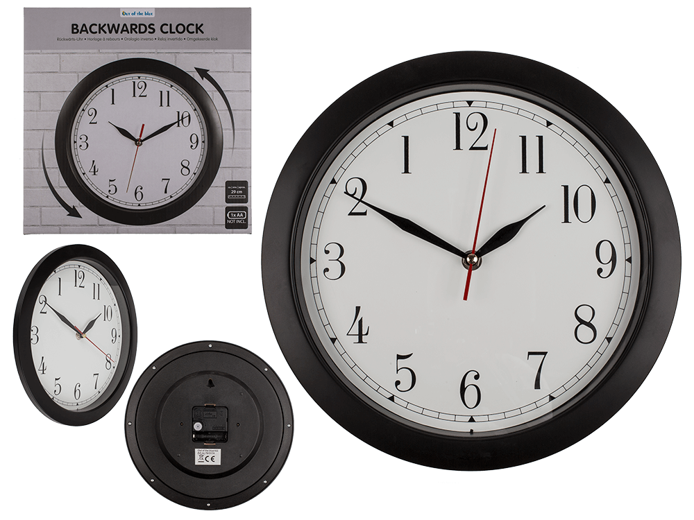 Wall clock, Reverse operation,