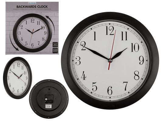 Wall clock, Reverse operation,