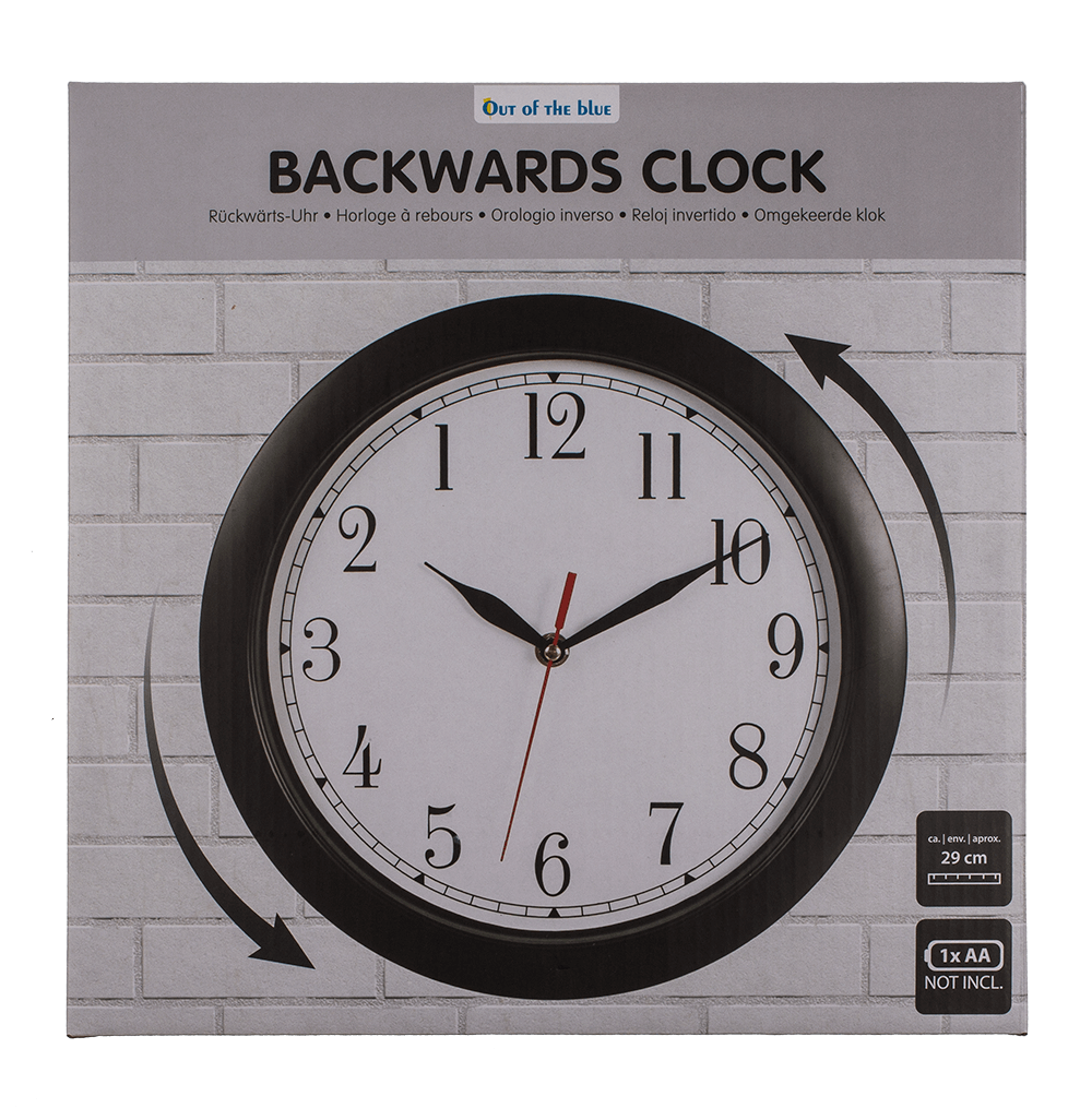 Wall clock, Reverse operation,