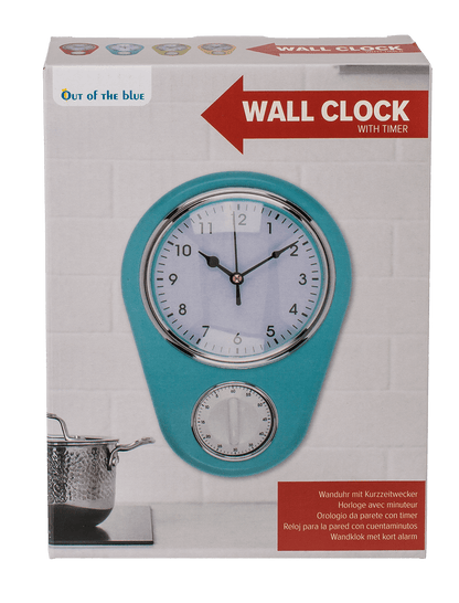 Wall clock, Kitchen with timer,