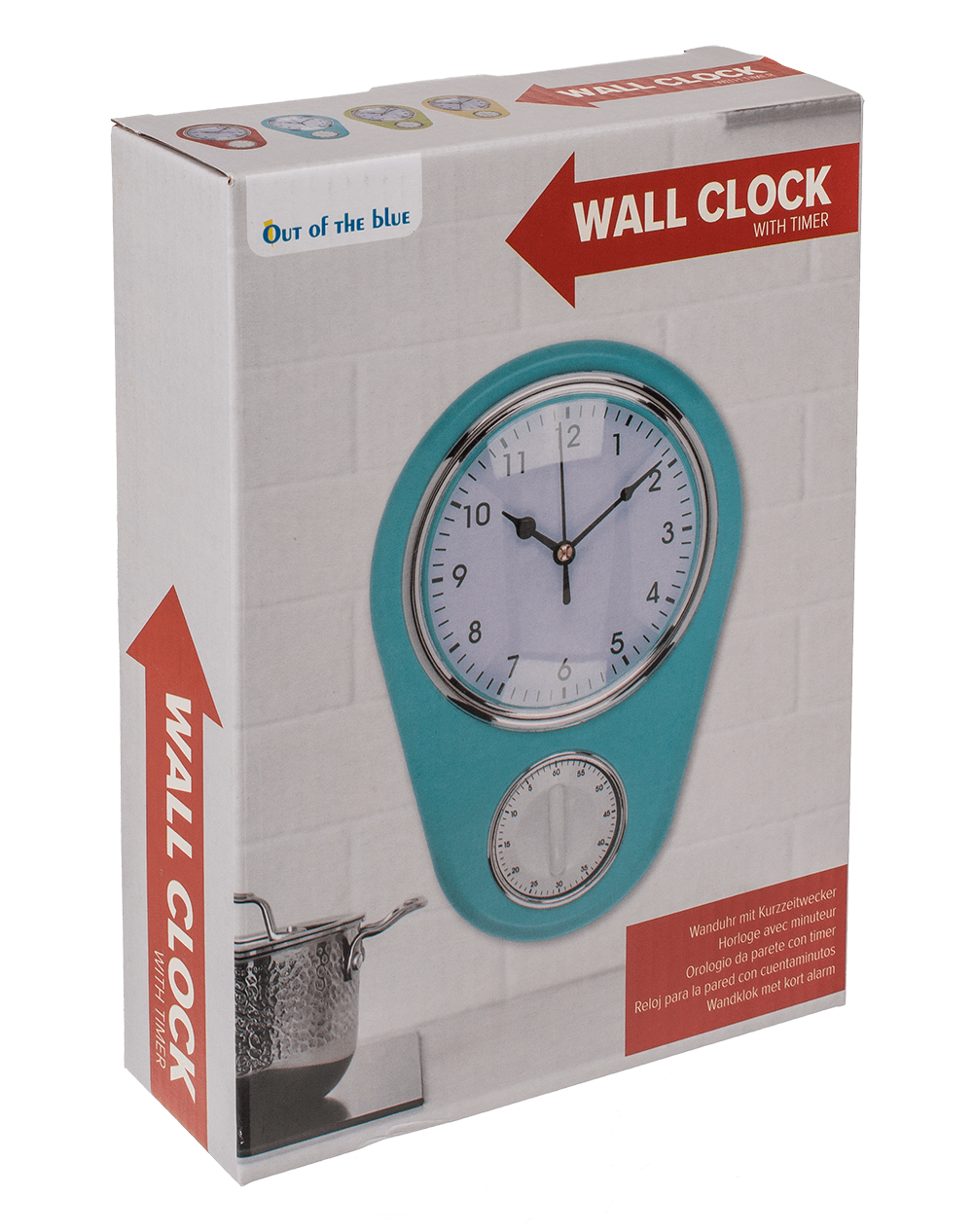 Wall clock, Kitchen with timer,