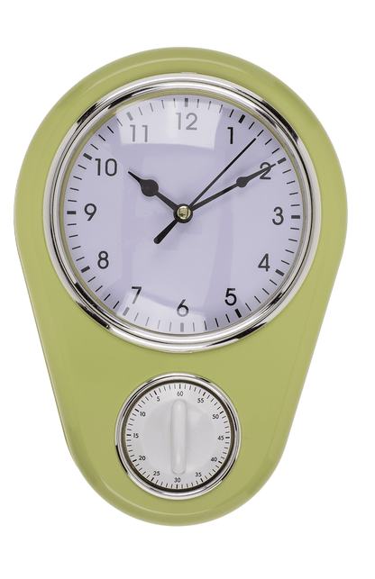 Wall clock, Kitchen with timer,