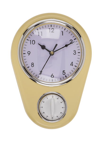 Wall clock, Kitchen with timer,