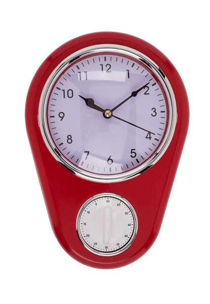 Wall clock, Kitchen with timer,