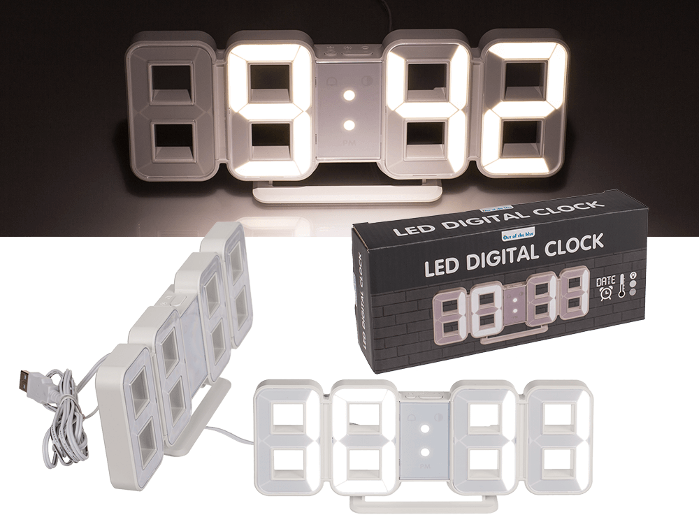 LED digital clock with alarm function,