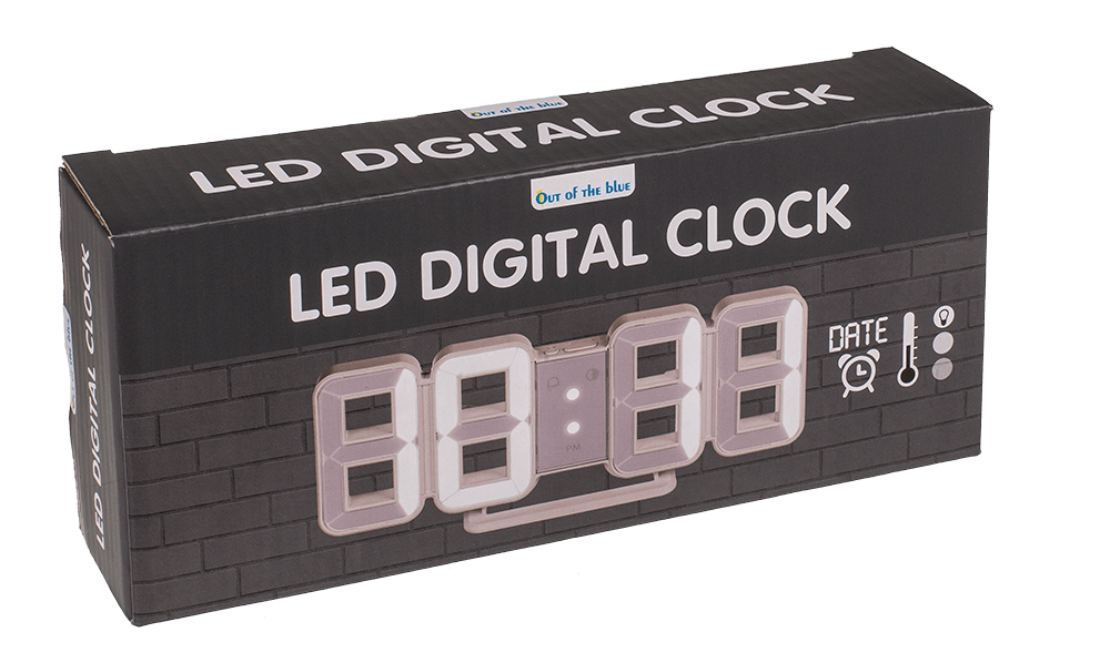 LED digital clock with alarm function,