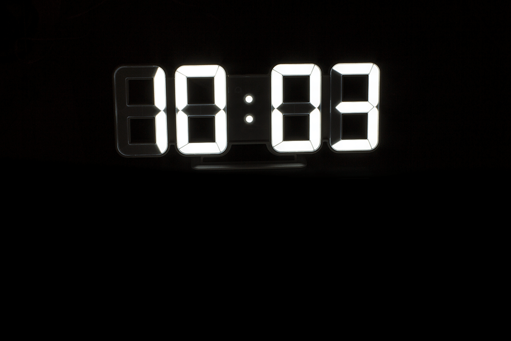 LED digital clock with alarm function,