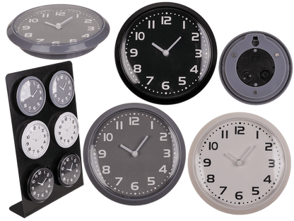 Clock with magnet, Pure Colours, ca. 8 cm