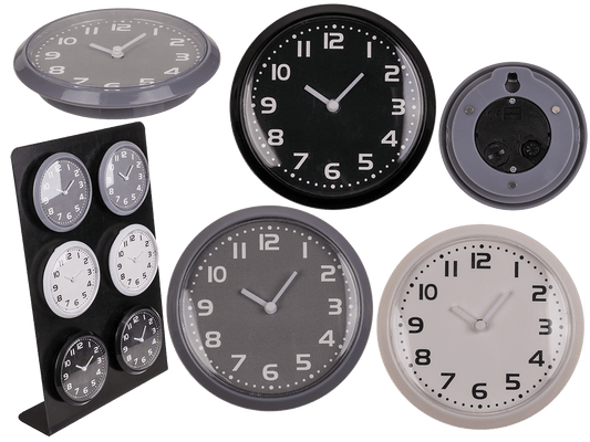 Clock with magnet, Pure Colours, ca. 8 cm