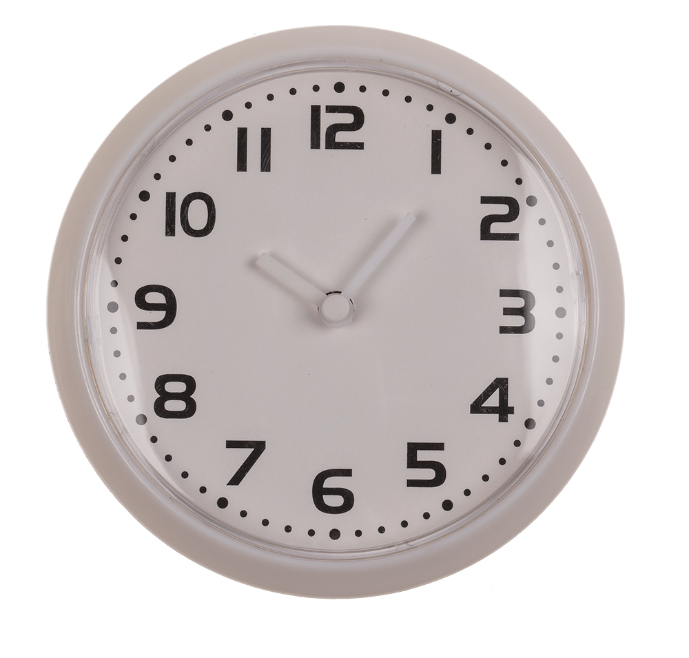 Clock with magnet, Pure Colours, ca. 8 cm