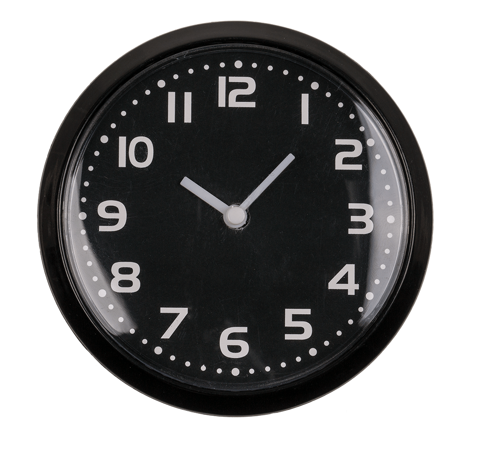 Clock with magnet, Pure Colours, ca. 8 cm