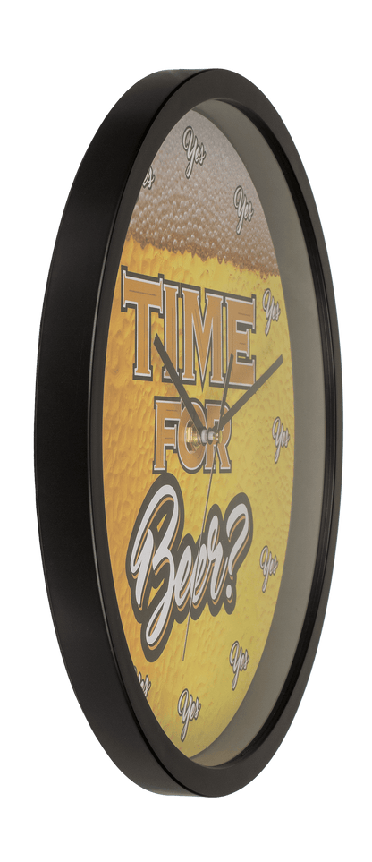 Wall clock, Time for Beer, D: ca. 29 cm,