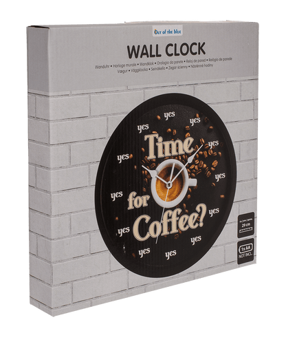 Wall clock, Time for Coffee, D: ca. 29 cm,