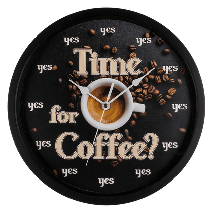Wall clock, Time for Coffee, D: ca. 29 cm,