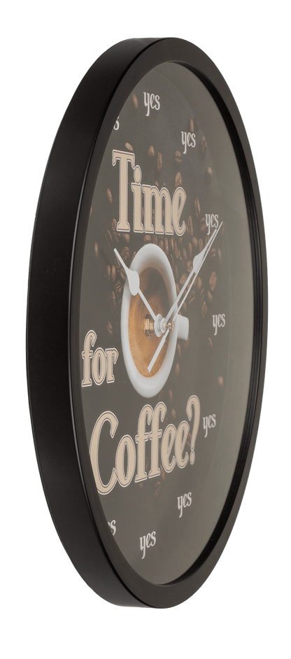 Wall clock, Time for Coffee, D: ca. 29 cm,