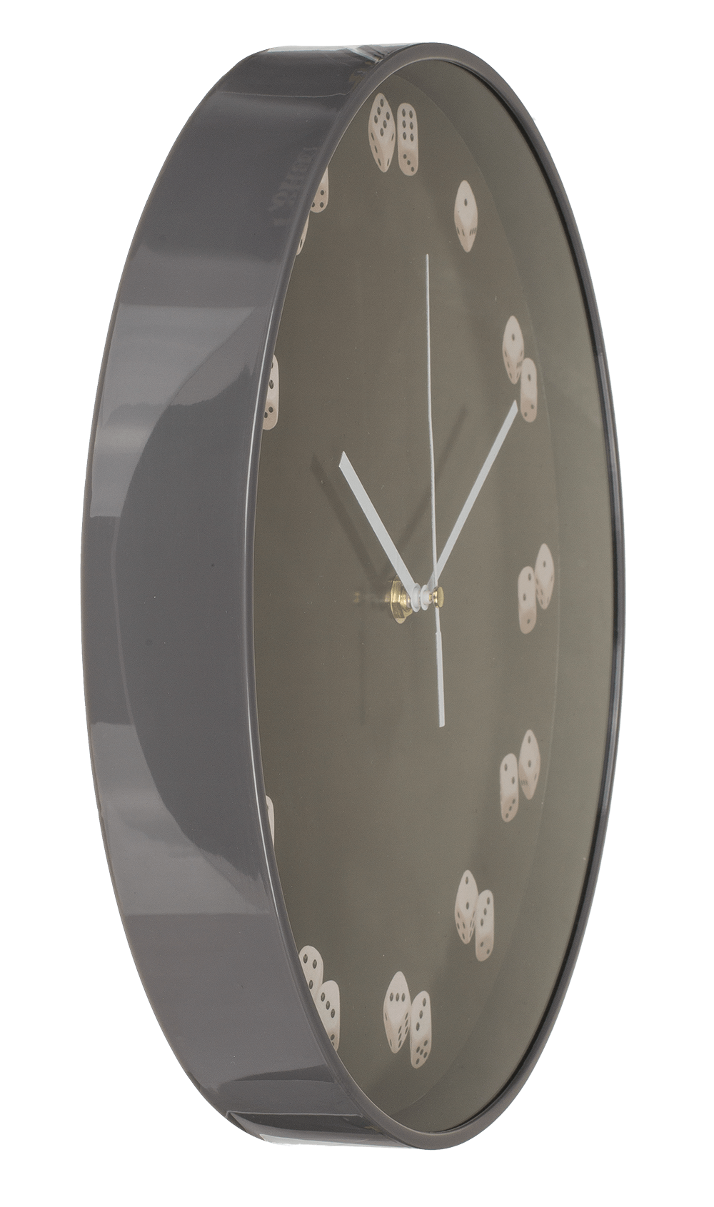 Wall clock, Dices, D: ca. 30,5 cm,