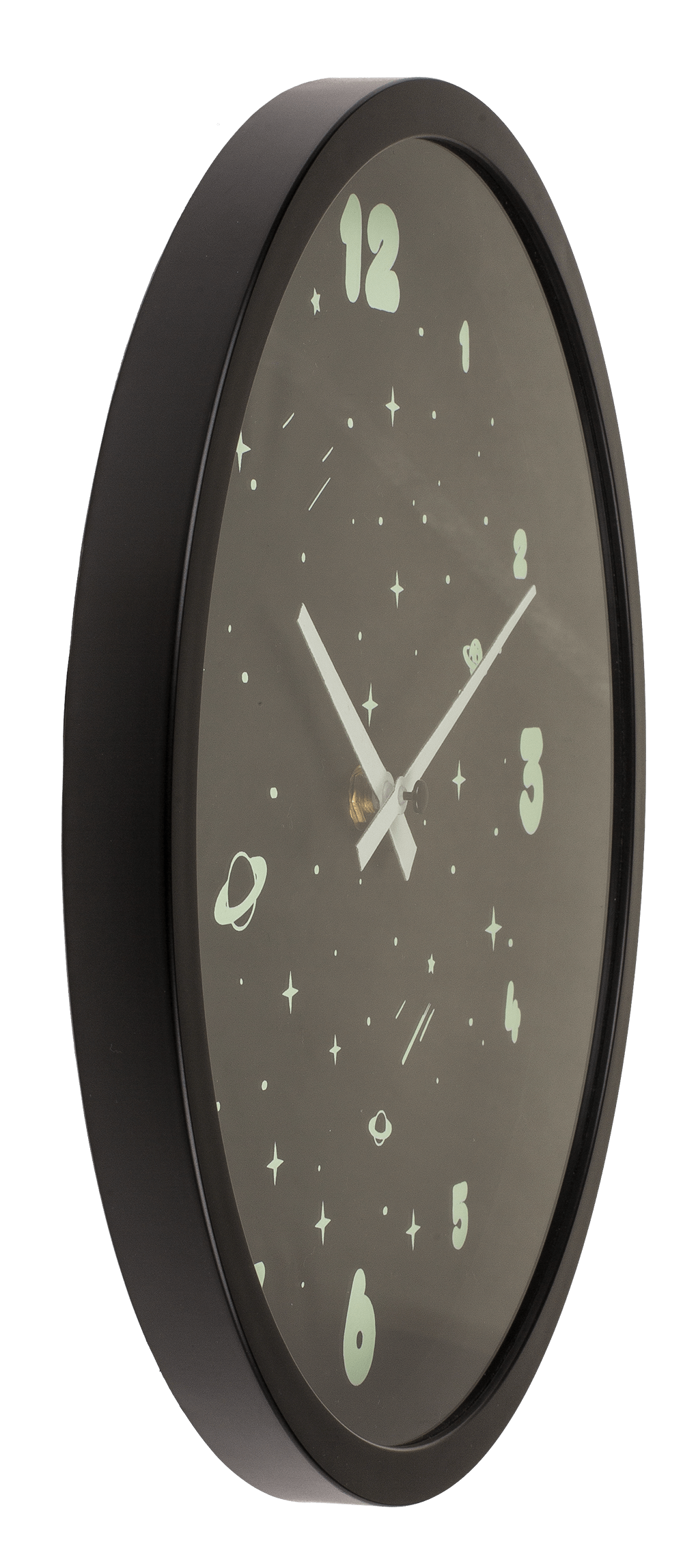 Wall clock, Space, glow in the dark,