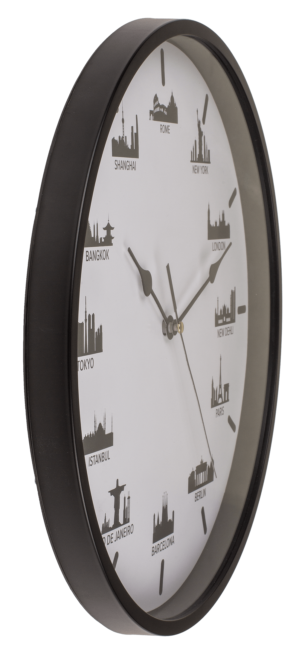 Wall clock, Skylines, 30 x 30 x 3,8 cm,