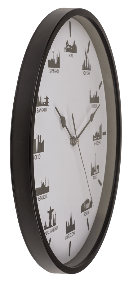 Wall clock, Skylines, 30 x 30 x 3,8 cm,
