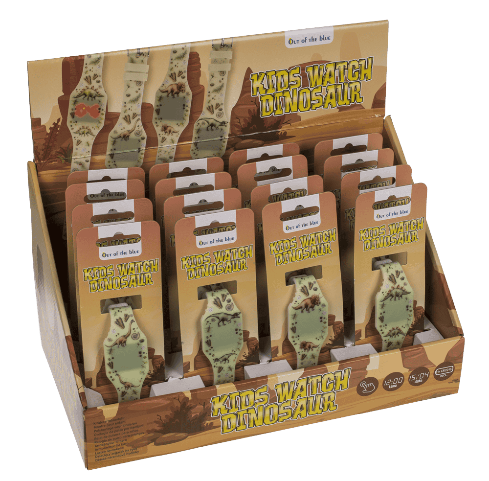 Kids watch, dinosaur, with LED display,