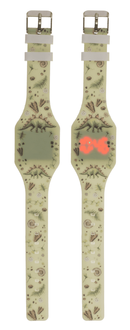 Kids watch, dinosaur, with LED display,