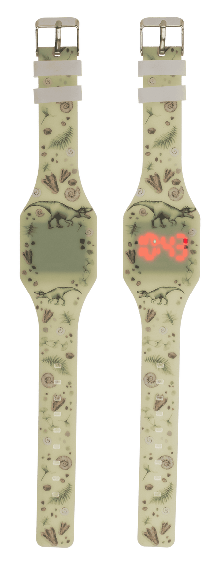 Kids watch, dinosaur, with LED display,