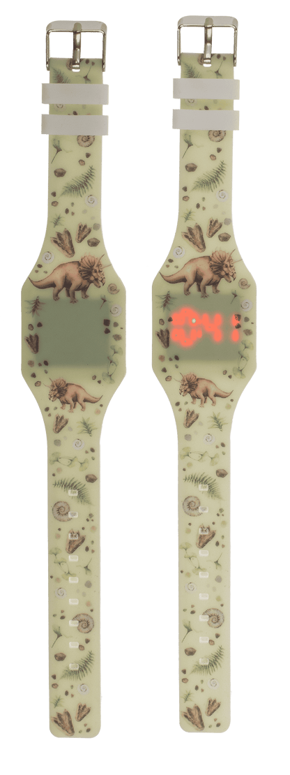 Kids watch, dinosaur, with LED display,