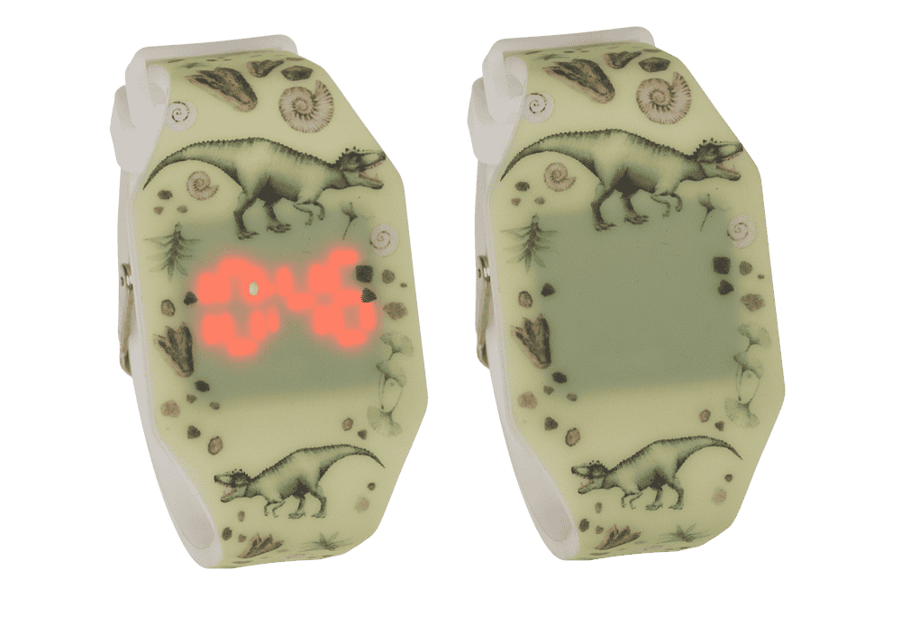 Kids watch, dinosaur, with LED display,