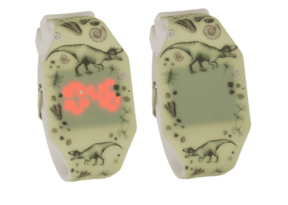 Kids watch, dinosaur, with LED display,