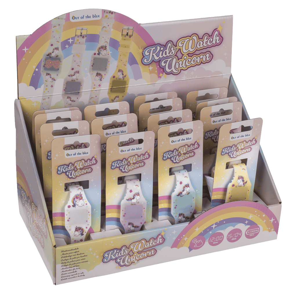 Kids watch, unicorn, with LED display,