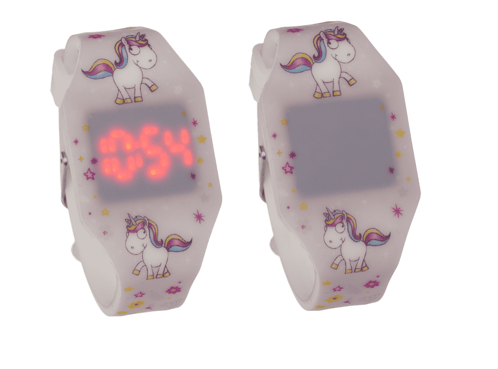 Kids watch, unicorn, with LED display,