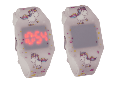 Kids watch, unicorn, with LED display,