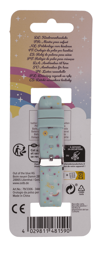 Kids watch, unicorn, with LED display,