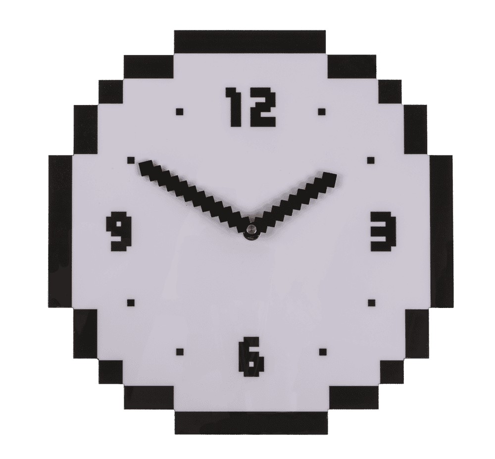 Wall clock, Pixel, 30 x 30 cm,