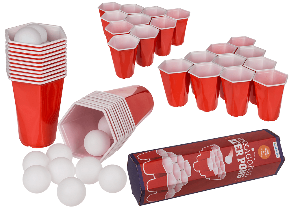 Drinking game, Hexagonal Beer Pong,