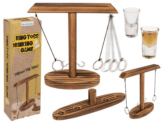Wooden Ring Toss Drinking Game,