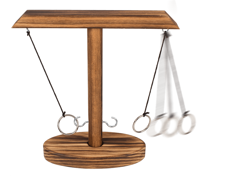 Wooden Ring Toss Drinking Game,